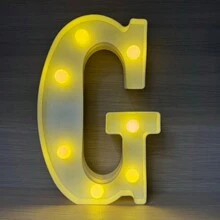 1入組21公分/8.3英吋led字母燈,字母發光數字燈,情書晚燈,用於家庭、酒吧、婚禮、生日、聖誕派對室內外裝飾 - 黃色 - 查看 54