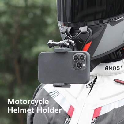 Accesorios De Motocicleta Para Soporte Del Casco Gopro Para Gopro Hero 12 11 10 9 Para Teléfono Inteligente Para Insta360 One X3 Accesorios Para Moto