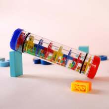 1/2pcs Rainmaker Rain Stick Musical Instrument, 8 Inch Rainfall Rattle Tube Rainstick Shaker Toy - Multicolor - View 5