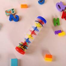 1/2pcs Rainmaker Rain Stick Musical Instrument, 8 Inch Rainfall Rattle Tube Rainstick Shaker Toy - Multicolor - View 6