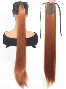 18-34英寸額外長的直馬尾合成馬尾髮延長