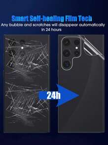 4 Che đậy hoàn toàn Trở lại Mềm mại Hydrogel Phim ảnh Tương thích với Samsung Thiên hà Dịu dàng - Trong sáng - Xem 4