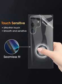 4 Che đậy hoàn toàn Trở lại Mềm mại Hydrogel Phim ảnh Tương thích với Samsung Thiên hà Dịu dàng - Trong sáng - Xem 7