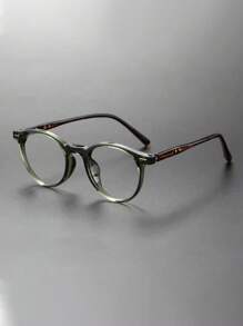 Montures de lunettes rondes en acétate faites à la main, de style classique de marque de haute qualité. Lunettes de vue rétro pour hommes. Accessoires de lunettes transparentes