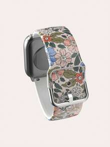 1 pezzo Elegante cinturino per orologio in TPU con motivo floreale a cartoni animati, compatibile con Ultra/SE/Serie 9/10/8/7/6/5/4/3/2/1, misure 38/40/41/42/44/45/49mm - Multicolore - Visualizzare 2
