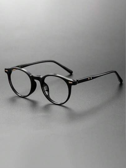Top Brand Classics Style Hand-Made Round Acetate Glasses For Men Retro Optical Eyeglasses Frame Men Accessories Clear Glasses Accessories