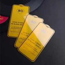 3入組9d全屏防墜防刮高清黑邊鋼化玻璃屏幕保護貼,適用於蘋果、三星、oppo、vivo、小米、紅米和其他手機品牌 - 3Pcs 透明 - 查看 2