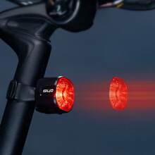 Cykel Bakljus Vattentät Led Smart Broms
 Avkänning Cykel Blixt Lampor För Gata & Berg Cykel - Svart - Visa 6