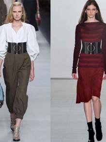 1 件黑色宽腰封女式弹力时尚松紧腰带欧美简约搭配正装衬衫超宽腰带束腰带女士束身衣腰带配饰女士连衣裙西部牛仔女牛仔乡村服饰复古黑色腰带女式束身衣腰带，腰部训练器塑腰，用于腰部瘦身和收腹控制万圣节服装