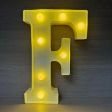 1入組21公分/8.3英吋led字母燈,字母發光數字燈,情書晚燈,用於家庭、酒吧、婚禮、生日、聖誕派對室內外裝飾 - 黃色 - 查看 41