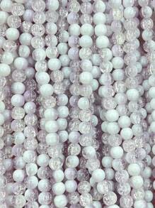 60pcs 8mm Biến đổi dần Hạt thủy tinh Đối với DIY Vòng tay & Vòng cổ Làm - Hạt nổ - Xem 14