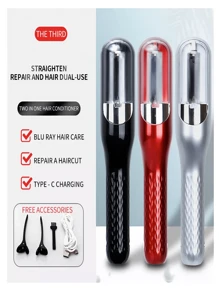 Recortador De Cabello Dañado Con Recortadora De Puntas Abiertas Orzuela - Rojo - Ver 3