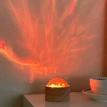 Water Wave Light Effect Night Light Dynamic Rotating Sunset Projection Lamp Bedroom Ambience Live Streaming Wall Background Light - USB Plug - View 4