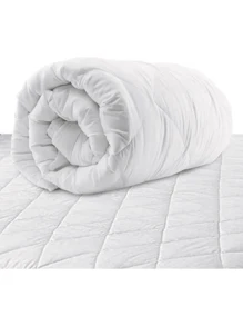 CUBRE COLCHON KING SIZE REPELENTE AL AGUA - Blanco - Ver 1