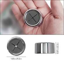 1/3/8pcs Kitchen Towel Holder, Self Adhesive Wall Dish Towel Hook, Round Wall Mount Towel Holder For Bathroom, Kitchen And Home, Wall, Cabinet, Garage, No Drilling Required - Cross - View 2