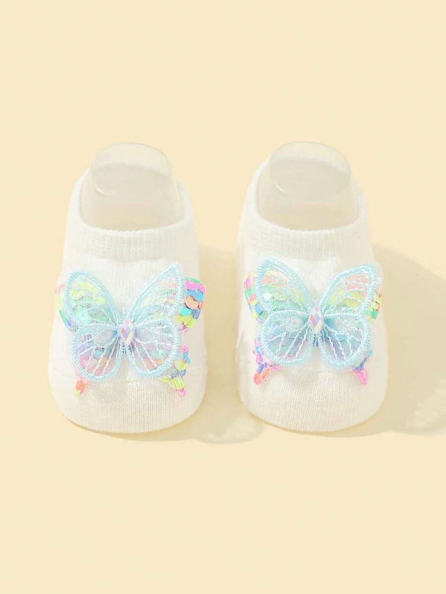 1對嬰兒防滑地板襪