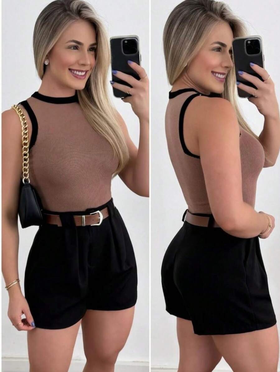 Women T-Shirts - 巧克力棕 - 查看 1