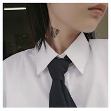 6 Pcs "I Love You" QR Code Tattoo Sticker Waterproof Temporary Tattoo - Black - View 4