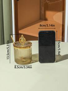 European Style Highly Attractive Kitchen Spice Jar Set, With Lid And Serving Spoon, Home Use - Multicolor - View 3