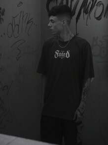 Men T-Shirts - 紫色 - 查看 3