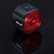 Cykel Bakljus Vattentät Led Smart Broms
 Avkänning Cykel Blixt Lampor För Gata & Berg Cykel - Svart - Visa 3