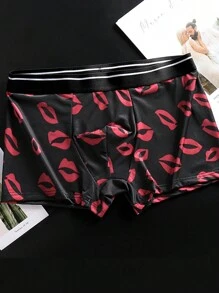 Men's 4pcs/Set Ice Silk Thin Breathable Sexy Printed Boxer Briefs For Summer - Multicolor - View 5