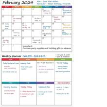 2pcs/Set,Dry Erase Magnetic Calendar For Refrigerator, Monthly & Weekly Planner Whiteboard - Magnet Family Planning Schedule Boards For Fridge - Multicolor - View 7