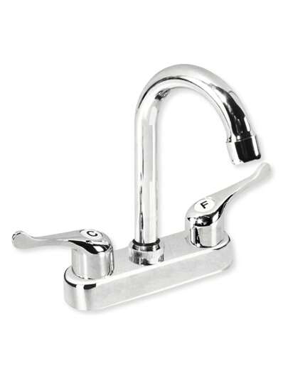 Llave Mezcladora Para Lavabo De Baño Grifería Cromado Cuello Curvo Accesorio Para Baño Fregadero