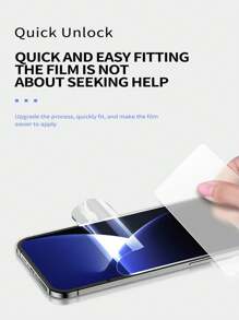 Bộ 4 miếng dán màn hình Hydrogel toàn diện tương thích với iPhone 17 16 15 14 Plus 13 12 Mini 11 Pro XR XS X MAX 6 7 8 6S PLUS SE20 SE22 miếng dán màn hình mềm không phải kính cường lực - Trong sáng - Xem 5