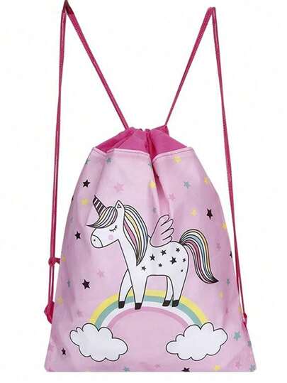 1st tecknad ryggsäck/bärväska för flickor, lämplig för skola/utflykter