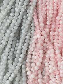 60pcs 8mm Biến đổi dần Hạt thủy tinh Đối với DIY Vòng tay & Vòng cổ Làm - Hạt nổ - Xem 2