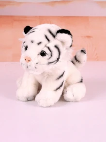 Simulation Small Tiger Plush Doll, Cute Zodiac Northeast Tiger Stuffed Animal, Birthday Gift For Children With Keychain For Backpack Or Keys Small Plush, Mini Animal, Stuffed Animal Backpack, Animal Plush Doll, Hobby Horse, Giant Stuffed Animal, Stuffed Animal, Tiger, Plush - Multicolor - View 3