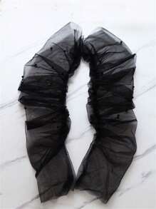 1只白色長珍珠新娘手套,超仙的婚禮配件 - 彩色 - 查看 9