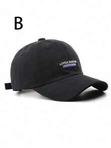 1pc Unisex Letter C Embroidered Fashionable Baseball Cap - Multicolor - View 3