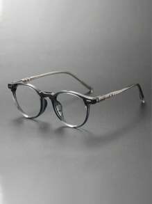 Montures de lunettes rondes en acétate faites à la main, de style classique de marque de haute qualité. Lunettes de vue rétro pour hommes. Accessoires de lunettes transparentes