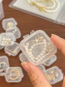 20/40入迷你正方形珠寶收納盒 - 無色 - 查看 2