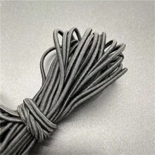5yards/Lot 2mm Round Elastic Ribbon Sewing Elastic Band Fiat Rubber Band For Waist Band Stretch Rope DIY Mask Lanyard