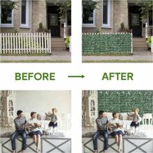 1 Pc 50*100/50*300cm Green Artificial Grass Wall, Green Plastic Artificial Leaf Panel Wall Decoration, Artificial Leaf Vine, Suitable For Garden, Courtyard, Simple PC Fake Leaf Home Decoration, Valentine Day, Gift,Garden Decor,Outdoor Plant,Gardening,Fake Flowers