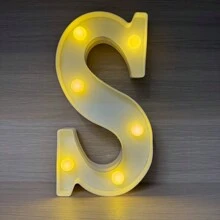 1入組21公分/8.3英吋led字母燈,字母發光數字燈,情書晚燈,用於家庭、酒吧、婚禮、生日、聖誕派對室內外裝飾 - 黃色 - 查看 19