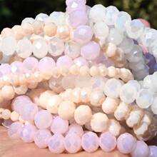 4/6/8mm Ab色鑲嵌玻璃水晶散珠,適用於珠寶diy針織手鍊項鍊手工藝品製作用材料 - Faceted Beads - 查看 3