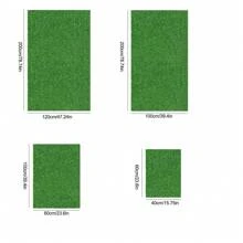 1 Pieza Alfombra De Césped Artificial, Alfombra De Césped Sintética, Alfombra De Césped Al Aire Libre, Decoración De Balcón, Almohadilla De Entrenamiento Para Mascotas - Verde - Ver 6