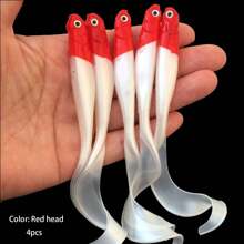 1/4pcs Bionic Soft Bait With Twisting Worm - 10.5cm/4.13in, 0.23oz - Texas Fishing Tackle - Multicolor - View 1