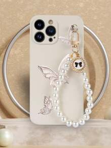 1 Vòng tay nơ ngọc trai giả và 1 Ốp điện thoại chống rơi họa tiết bướm TPU trắng, Tương thích với ốp /Ốp điện thoại đồng bộ/Ốp điện thoại có dây đeo/Ốp điện thoại đeo cổ tay/Ốp điện thoại ngộ nghĩnh/Ốp điện thoại Android/Tương thích với ốp điện thoại /Tương thích với ốp điện thoại /Tương thích với ốp điện thoại Oppo/Tương thích với Galaxy A51 4g/Tương thích với Galaxy A52/A52s 5g/Tương thích với Galaxy S23 Ultra/Tương thích với Galaxy A13 4g/Tương thích với Galaxy A12/Tương thích với Galaxy S22 Ultra/Tương thích với Oppo A54/Tương thích với Galaxy A54/Tương thích với iPhone 14 Pro Max/Tương thích với Galaxy A04e/Tương thích với Galaxy A05s/Tương thích với Galaxy A34/Tương thích với Galaxy S24 Ultra 5g/Tương thích với Redmi Note 13/Tương thích với Galaxy A14/Tương thích với Galaxy A32 4g, Phiên bản quốc tế, Không phải phiên bản nội địa - Nhiều màu - Xem 5