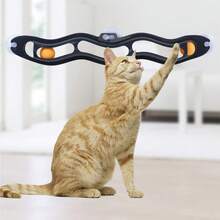 1 Stück Katze Fenster Oder Wand Saugnapf Bahn Ball Spielzeug, Interaktives Katzenspielzeug - Schwarz - Übersicht 5