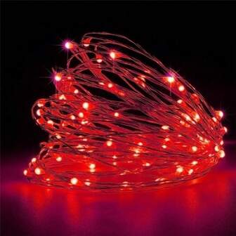 1 Set 20m/200 LED Fairy Lights, Battery Powered Copper Wire String Lights, Red Color, Suitable For Gifts, Decoration In Bedroom, Christmas, Party, Wedding, Center Decor, Halloween, Bouquet, Yard, 3 Meters/5m/10m/15m/20m (Batteries Not Included) Halloween Decor Christmas Decoration Thanksgiving Wedding Home Decor Home Decor Fall Decor Autumn Decor Birthday Decorations For Gifts Party Supplies Indoor Holiday Festival Decor Wall Decor Halloween Ornaments