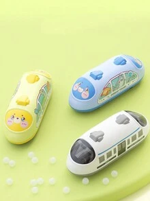 1pc Children's Cartoon High-Speed Inertia Train Toy With Simulated Motion And Double-Sided Design - Multicolor - View 10