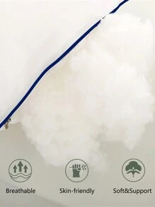 1 chiếc gối, bộ đồ giường, gối ngủ màu trơn, gối ngủ tiêu chuẩn, chất lượng khách sạn, được làm từ chất liệu thay thế lông vũ cao cấp mềm mại, phù hợp cho người nằm ngửa, nằm sấp hoặc nằm nghiêng, ruột gối làm từ sợi polyester có độ đàn hồi cao, mềm mại và thoải mái, vỏ gối hoàn toàn bằng sợi polyester, giúp tăng cường giấc ngủ sâu. - trắng - Xem 6