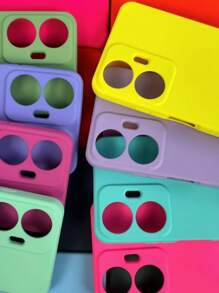 Capa Capinha Capa Para Realme C55 Silicone Aveludada Colorida Proteção de Câmera