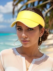 1 Pezzo Cappello Da Golf Unisex Resistente Ai Raggi Uv, Alla Moda, Nuovo, Adatto Per Vacanze In Spiaggia, Protezione Solare, Traspirante, Con Top In Rete, Per Attività All'aperto E Uso Quotidiano
