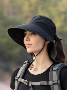 Neuer Damen Sonnenhut Mit Nackenschutz Für Sommer Outdoor-aktivitäten, Breitkrempige Anglerkappe Für Wandern Und Strand - Verschiedenfarbig - Übersicht 6